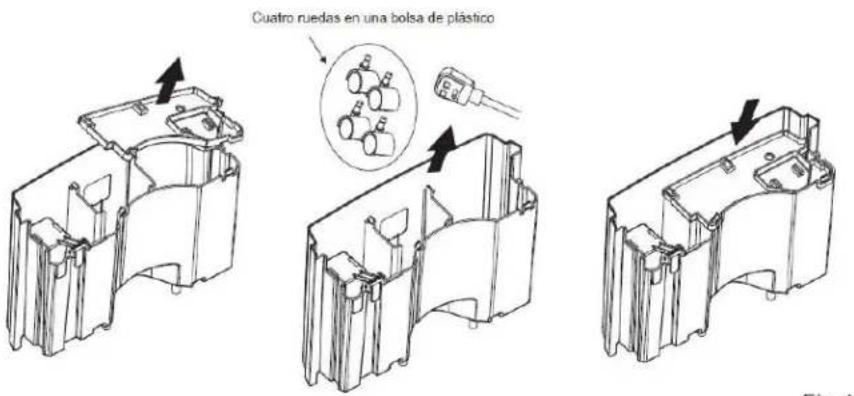 Cuatro ruedas en una bolsa de plástico Fig. 1