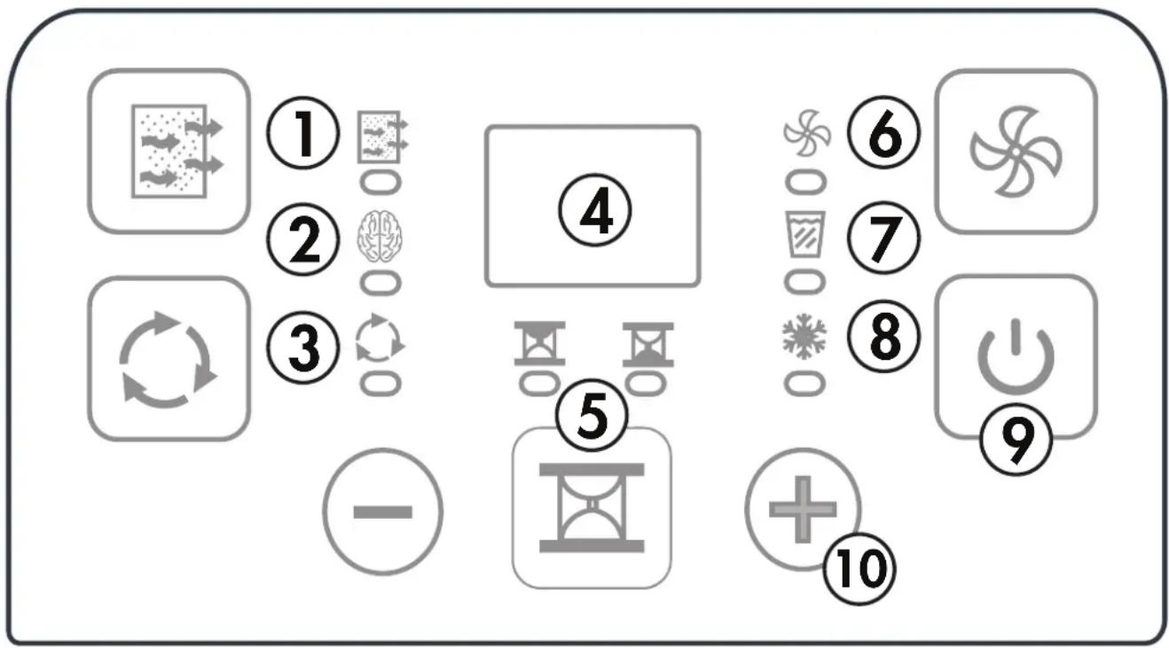 DANBY DDR70B1BDB - Plus and Minus Buttons - 1