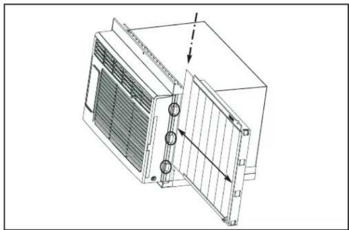DANBY DAC060BGUWDB - Instale las cortinas laterales - 1