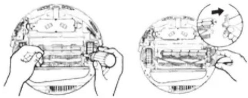 PALSON Diábolo - Reinigung der Hauptbürste (12) des Staubsaugeroboters - 2