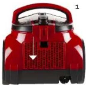 DOMO DO7292S - NETTOYER OU REMPLACER LE FILTRE HEPA SITUÉ DEVANT L'ÉVACUATION D'AIR - 1