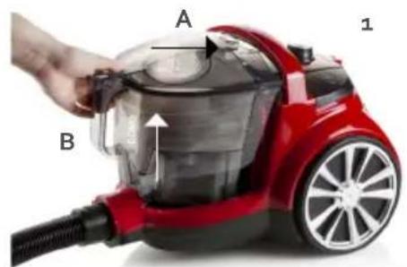 DOMO DO7292S - STOFRESERVOIR LEEGMAKEN EN REINIGEN - 1