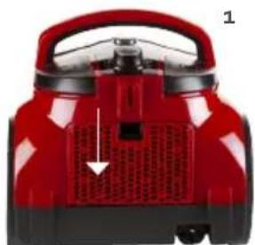 DOMO DO7292S - CISTENI NEBO VYMENA HEPA FILTRU (ZADNI CÁST VYSAVACE) - 1