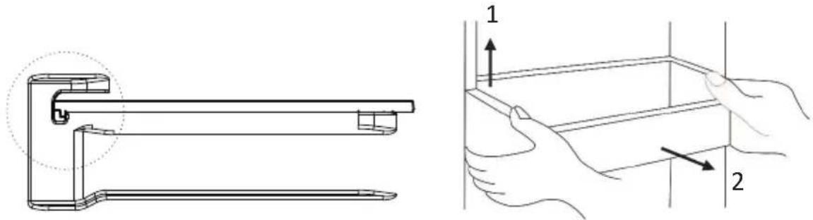 DOMO DO934SBS - MOVING THE SHELVES AND DOOR RACK - 1