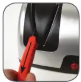DOMO DO9204KS - STEP1: "COARSE" SHARPENING - 2