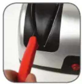 DOMO DO9204KS - STEP1: "COARSE" SHARPENING - 1