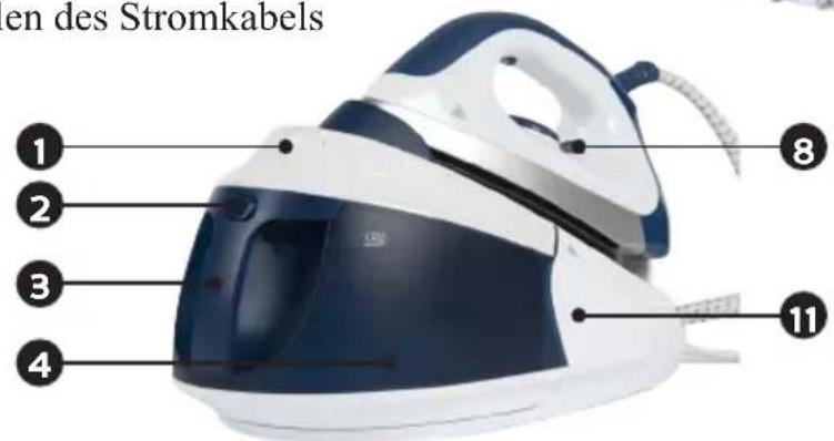 en des Stromkabels 1 2 3 4 8 11