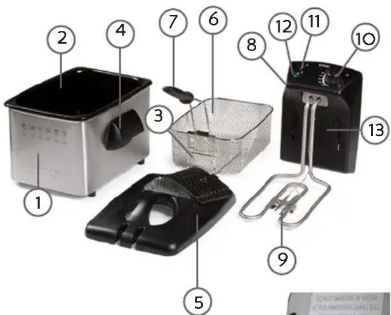 DOMO DO465FR - ONDERDELEN - 1