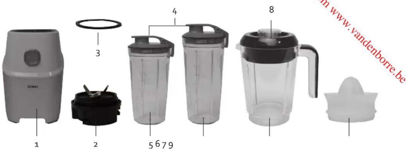 DOMO XPower DO9184BL - CÁSTI - 1