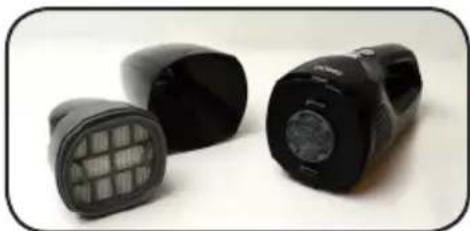 DOMO DO212SV - Reinigung des Staubbehalters: - 1