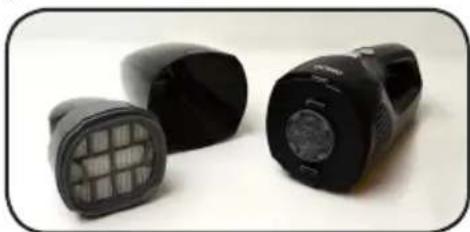 DOMO DO212SV - Cleaning the dust reservoir: - 1