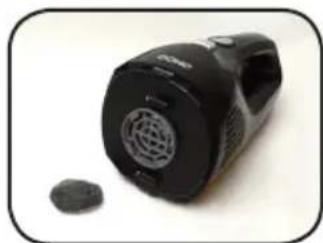 DOMO DO212SV - Cleaning the dust reservoir: - 3