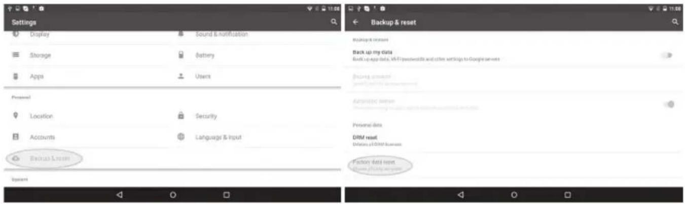 Qilive Q7 Kids - Procedure de réinitialisation de la tablette: - 2