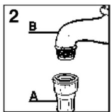 GE GSH5430TZW - Branchement de l'alimentation d'eau - 2