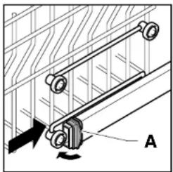 GE GSH5430TZW - Adjustment of the upper basket - 2