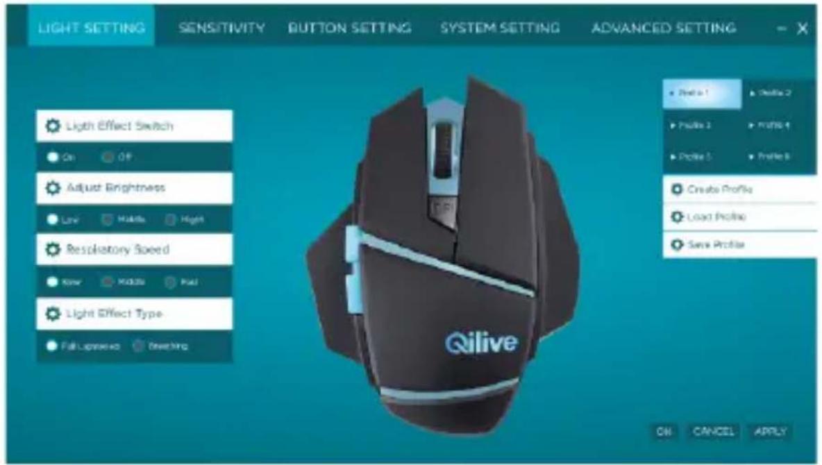 Qilive Q.8591 - A fényerő beállítása - 1