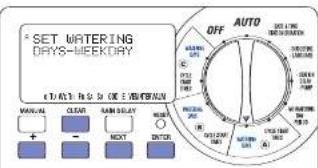 ORBIT WaterMaster 57384 - Auswahlen der Bewässerungshäufigkeit in den Programmen A, B oder C - 1