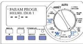 ORBIT WaterMaster 57338 - Heures de début pour programmes A, B ou C - 1