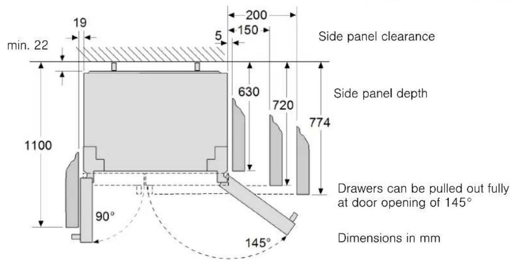 NEFF KA3902B20G - Installation dimensions - 3