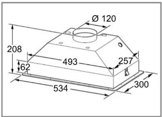 NEFF D51NAA1C0B - Dimensioni apparecchio - 1