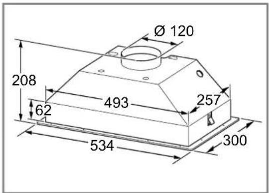 NEFF D51NAA1C0B - Appliance dimensions - 1