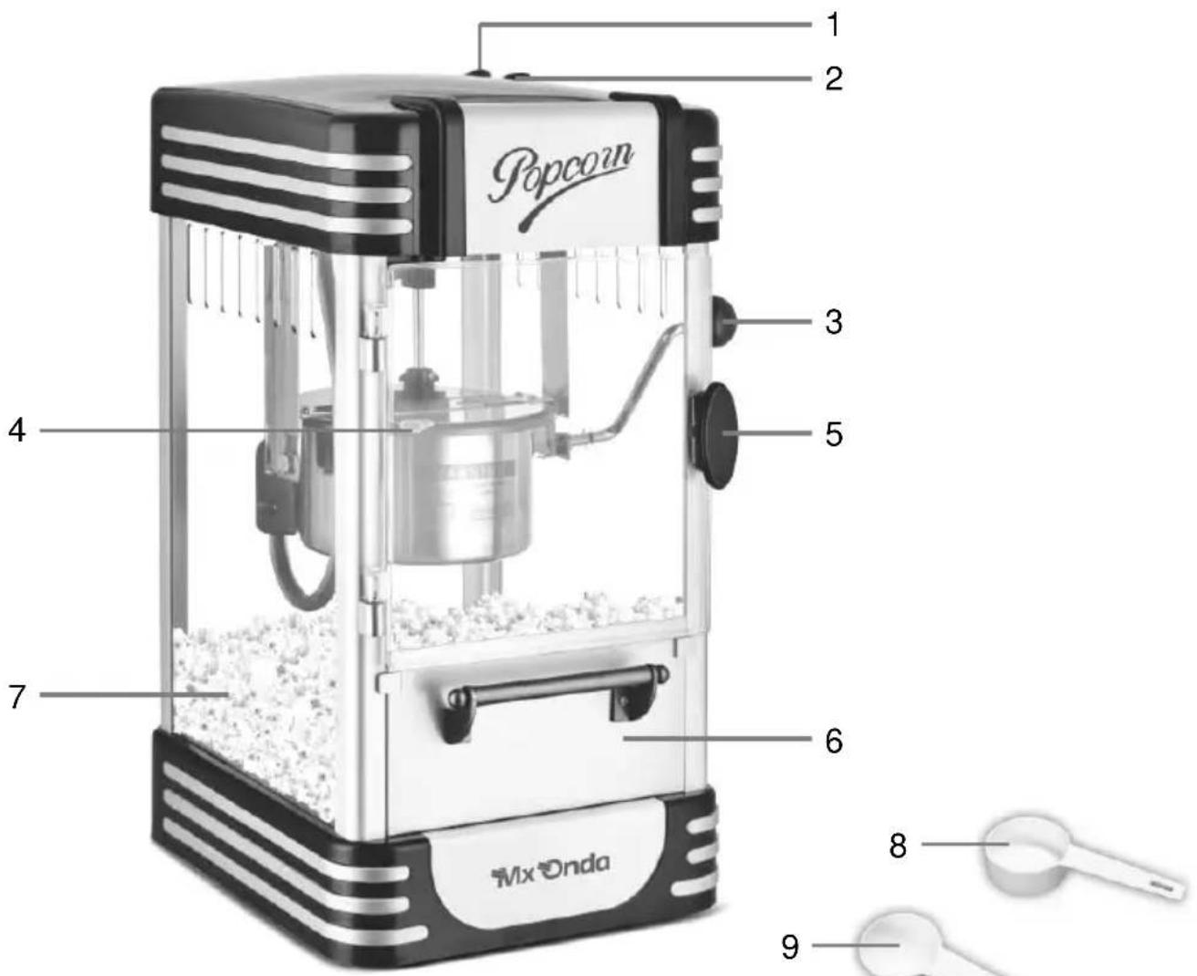 Mx Onda MXPM2780 - KONTROLLEN UND FUNKTIONEN - 1