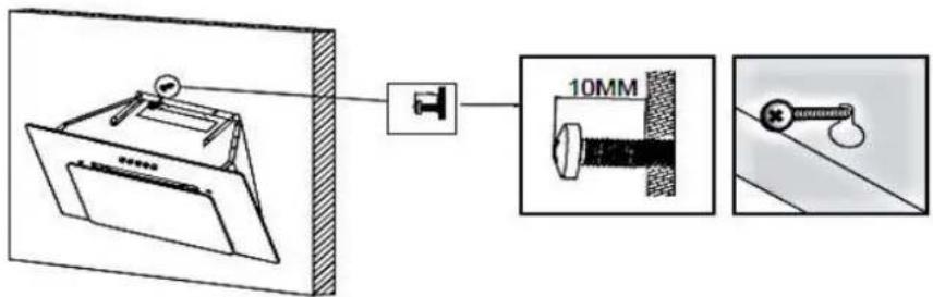 PKM S1360BBPX - ⚠ WARNING! Do not damage the wiring in the wall while drilling - 3