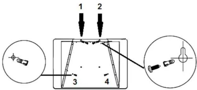 PKM S1360BBPX - ⚠ WARNING! Do not damage the wiring in the wall while drilling - 1