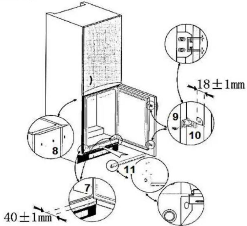 PKM KS130.0A+EB - POUR MONTER LE DISPOSITIF POUR OUVRIR RESPECTIVEMENT FERMER LA PORTE PROCEDEZ COMME SUIT : - 6