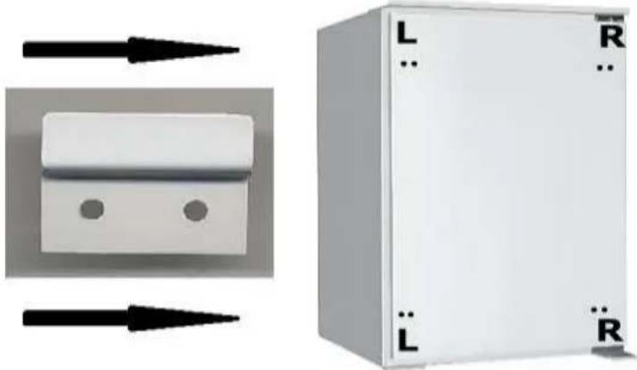 PKM KS130.0A+EB - OM DE GLIJDENDE KOELKASTSCHARNIER VAST TE STEllen, GAAT U ALS VOLGT TE WERK: - 1