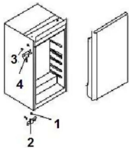 PKM KS130.0A+EB - Het veranderen van het scharnier positie - 2