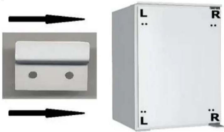 PKM KS130.0A+EB - TO FIX THE SLIDING FRIDGE HINGE, PROCEED AS FOLLOWS: - 1
