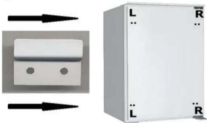 PKM KS130.0A+EB - UM DIE SCHLEPPVORRICHTUNG ZUM ÖFFNEN BZW. SCHLIEßen DER TÜR ZUMONTIEREN, GEHEN SIE BITTE SCHRITTWEISE WIE FOLGT VOR: - 1