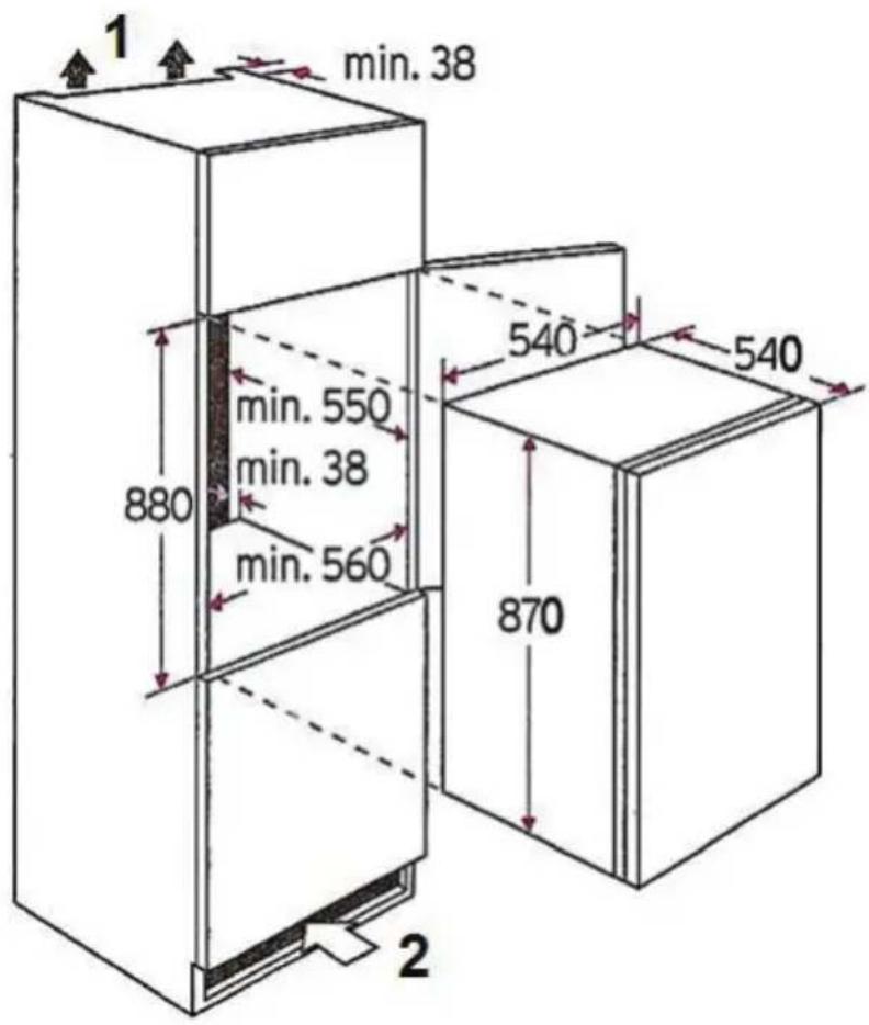 PKM KS120.4A+EB - Afmetingen A/B - 1