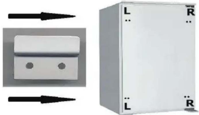 PKM KS120.4A+EB - OM DE GLIJDENDE KOELKASTSCHARNIER VAST TE STEllen, GAAT U ALS VOLGT TE WERK: - 1