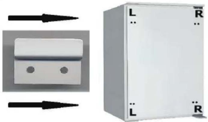 PKM KS120.4A+EB - TO FIX THE SLIDING FRIDGE HINGE, PROCEED AS FOLLOWS: - 1