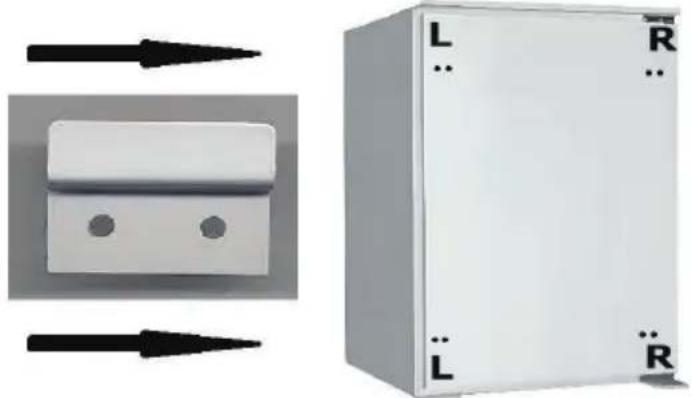 PKM KS120.4A+EB - POUR MONTER LE DISPOSITIF POUR OUVRIR RESPECTIVEMENT FERMER LA PORTE PROCEDEZ COMME SUIT : - 1