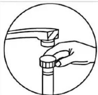 PKM DW9A++7FI - Installation of the water inlet hose - 1