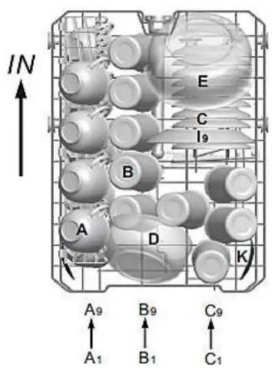 PKM DW9A++7FI - Upper dish rack - 1