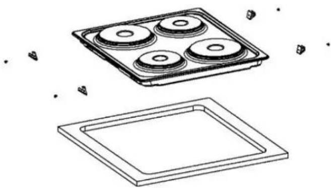 PKM BIC3 IKPIX2 - Installatie van de kookplaat - 1