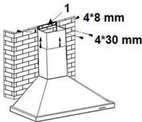 PKM 904090W - Installation of the chimney - 3