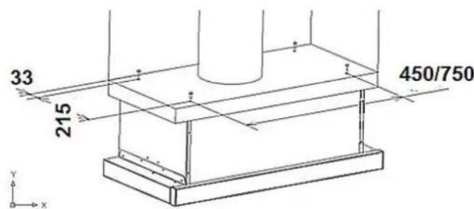PKM UBH6002T - Installation, option 2 / below furniture (fig.2): - 1