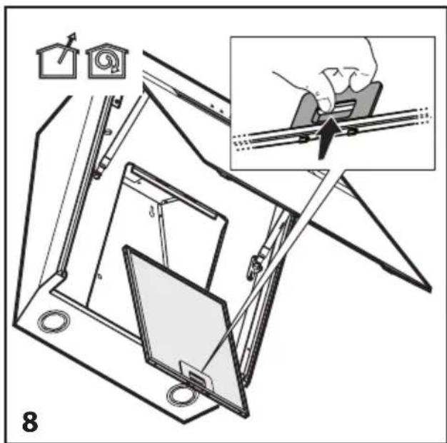 BEKO HCA62741BH - Montagem do exaustor na parede - 2