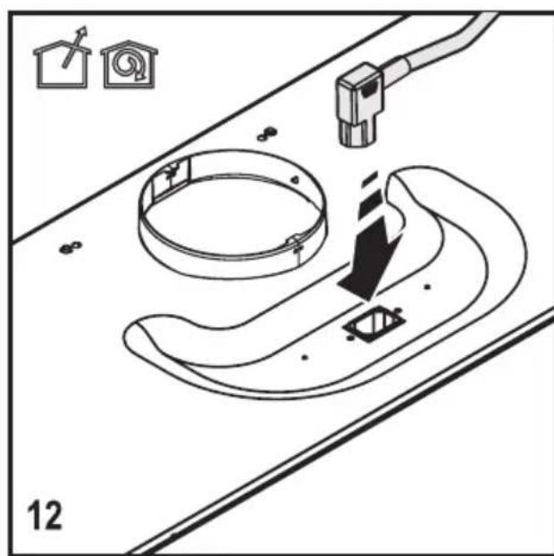 BEKO HCA62741BH - B Montaž okapu - 2