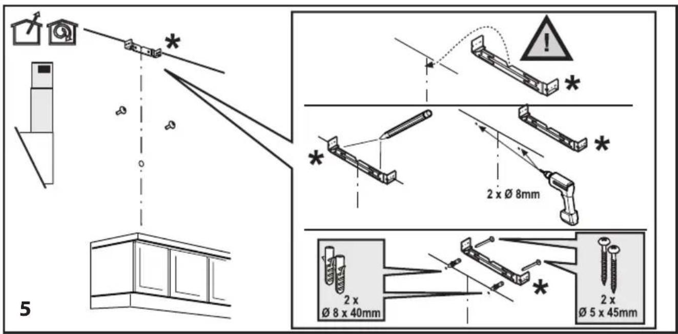 BEKO HCA62741BH - Assembling the hood flue - 1