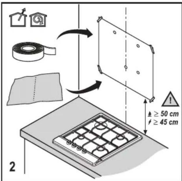 BEKO HCA62741BH - Preparation for the Assembly of the Hood onto the Wall - 2