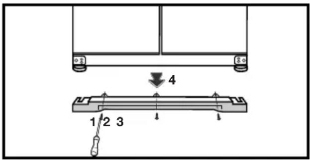 BEKO DNE68620H - Regolazione bilanciamento pavimento - 1