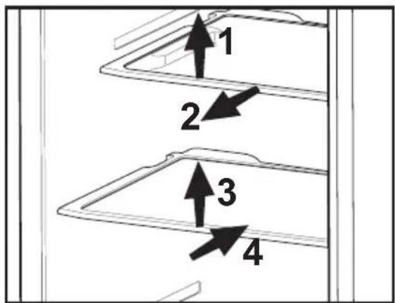 BEKO DNE68620H - Verschiebbare Ablagen - 1