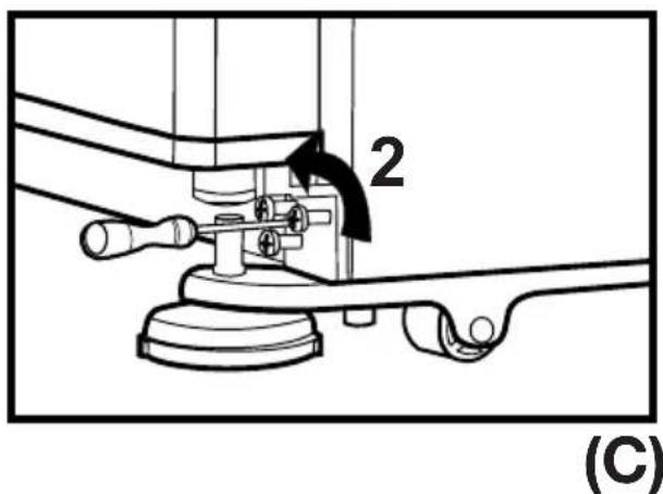 BEKO GNEV120S - Regolazione altezza porta - 3