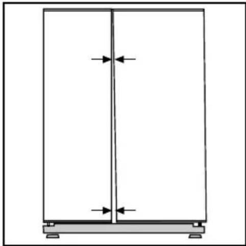 BEKO GNEV120S - Tarpelio tarp viršutinių durelių reguliavimas - 1
